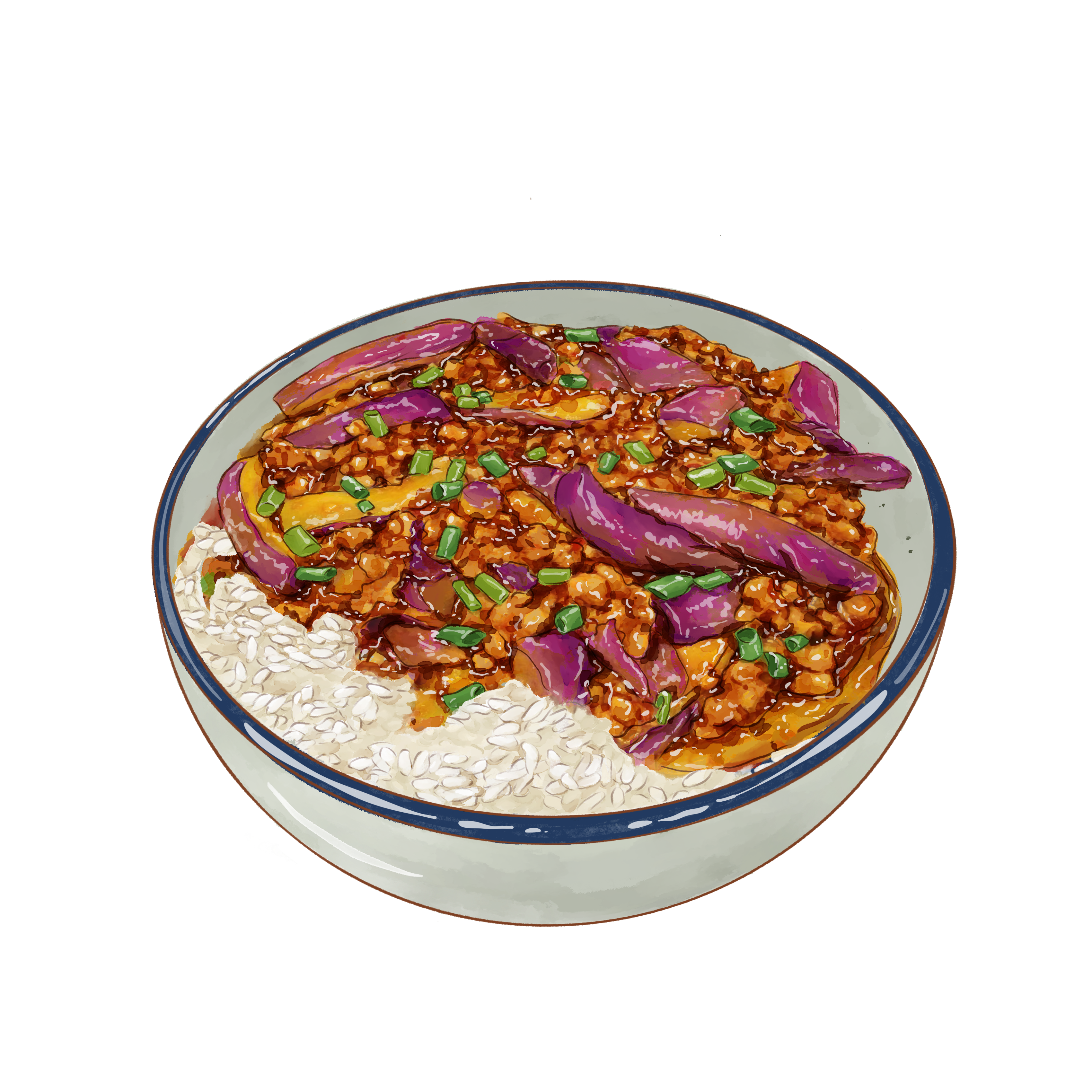 茄子肉末